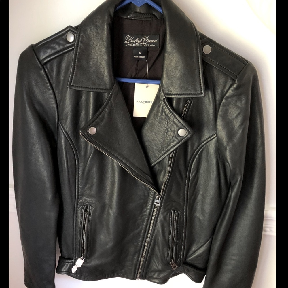Lucky Brand NEW Leather Jacket